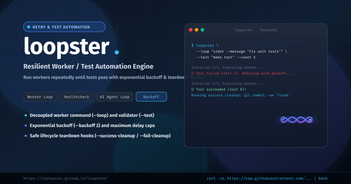 loopster - Resilient Worker & Test Automation Retry Engine
